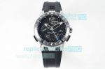 Swiss Replica Ulysse Nardin El Toro GMT Perpetual Calendar Watch SS Black Dial 43MM